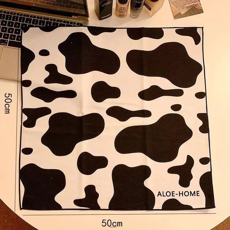 Simple Cartoon Printed Cat Cloth Cosmetic Bag